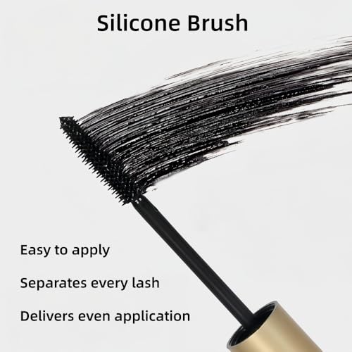 Black Waterproof Mascara - Volume & Length, Smudge-Proof