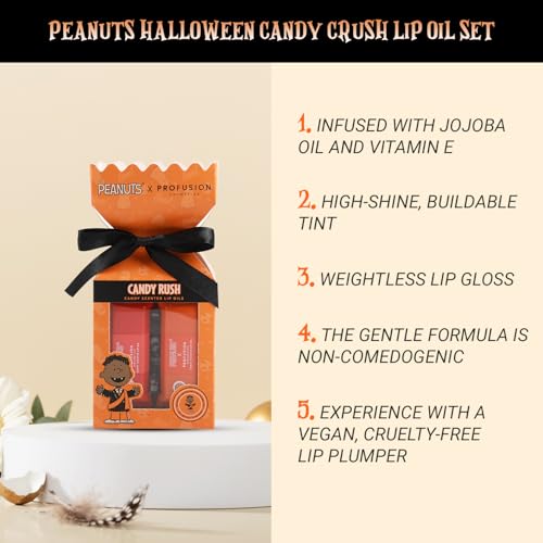 Profusion Peanuts Candy Crush Lip Oil Set – High-Shine Tint