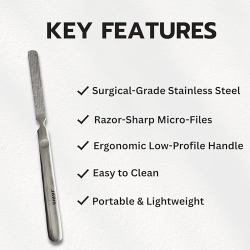 Stainless Steel Callus Remover Tool – Ergonomic Foot File, 2 Pack