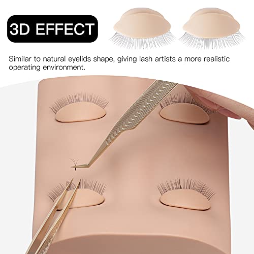 Lash Practice Mannequin Head with 2 Removable Eyelids