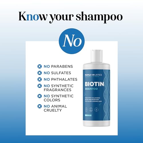 Rosemary Biotin Shampoo for Thinning Hair - 8 Fl Oz