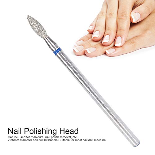 50Pcs Nail Drill Bits Set Professional Nail Polishing Head Manicure Gel Cuticle Remover for Manicure Pedicure Nails Salon Home Use(M-2.7MM)