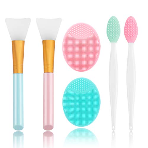 Yokilly 6-Piece Silicone Face Scrubber Kit