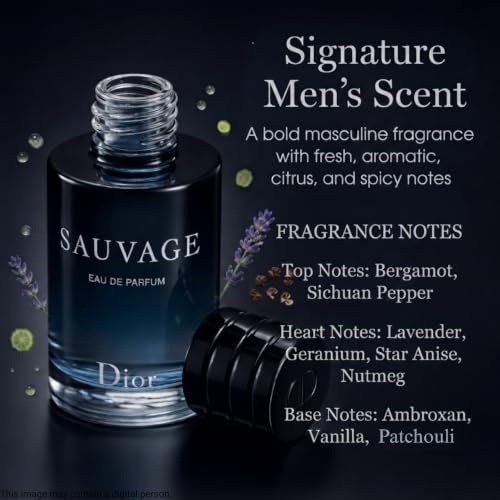 Dior Sauvage Eau de Parfum Mini Travel Size Cologne for Men - 0.34 oz