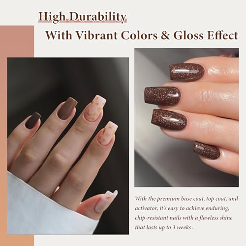 SUTOKAKA 6-Color Dip Powder Nail Kit - 19 Piece Manicure Starter Set