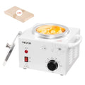 VEVOR Single Wax Warmer, 600ML Professional Wax Warmer for Hair Removal, 32 ¢µ to 176¢µ Adjustable Electric Waxing Heater Pot with 100PCS Waxing Sticks for Home Use, Beauty Salon, Spa