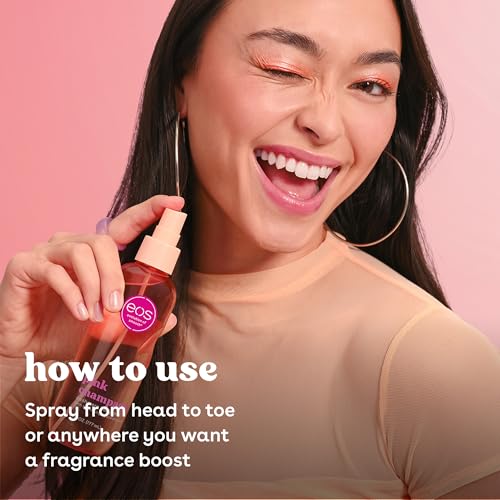 eos Pink Champagne Body Mist – Hydrating Hair & Body Spray