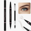 LAVONE 2-in-1 Waterproof Eyebrow Pencil - Dark Brown