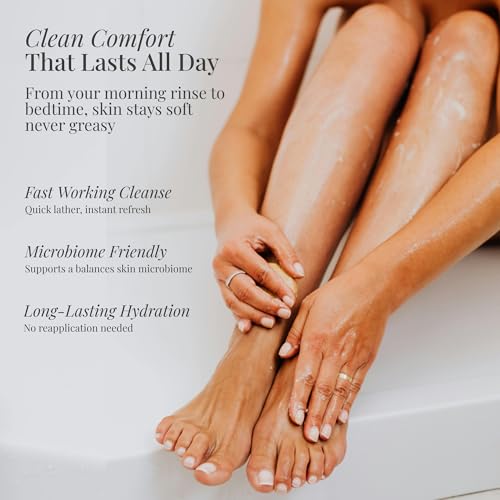 Refreshing Citrus Bath & Body Wash, 8 oz ? Hypoallergenic, Vegan with Glycerin & Prebiotics Gentle, pH-Balanced Cleanser for Dry & Delicate Skin (8 oz)