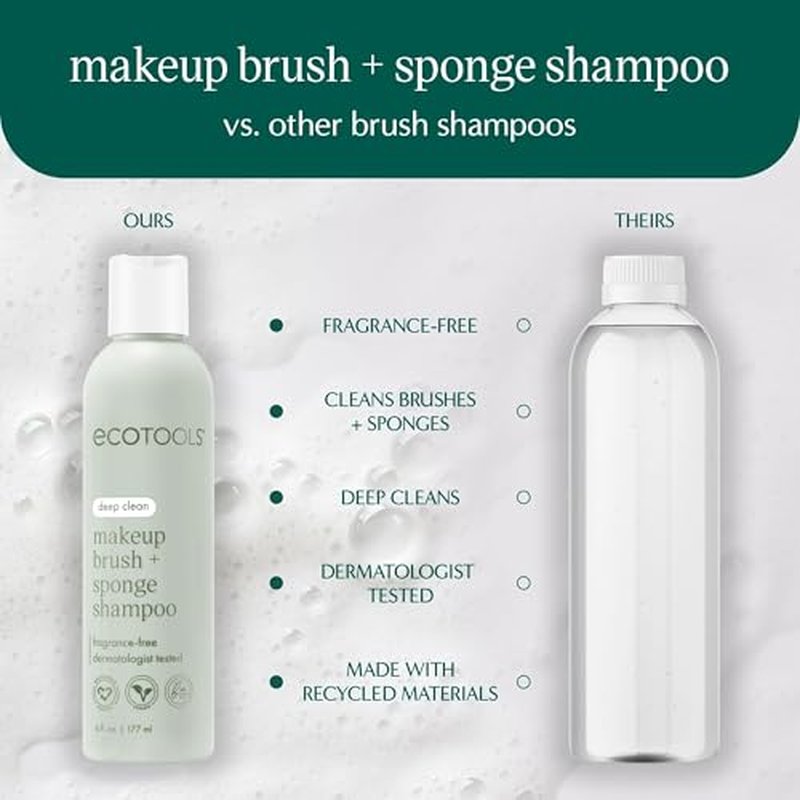 EcoTools Makeup Brush Cleaner Set - Cleansing Pad & Shampoo