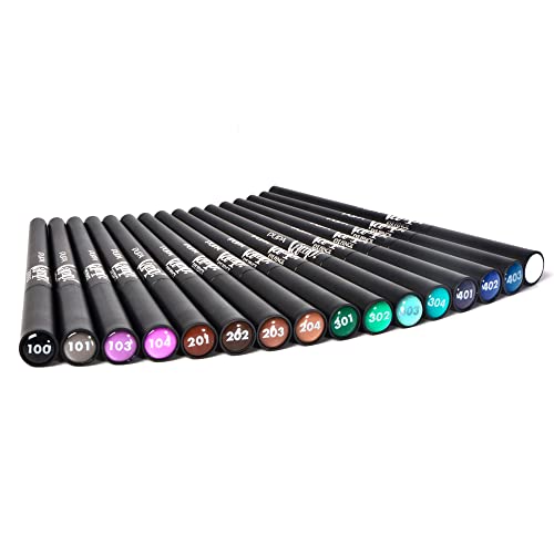 PUPA Milano Vamp! Waterproof Eye Pencil 100 Iconic Black - Rich, Cream Liner Pencil to Make Eyes Pop - Long Lasting, Smudge, Tear, Sweat, and Waterproof Formula - 0.12 oz
