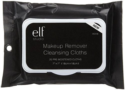 e.l.f. Makeup Remover Cleansing Cloths - 20 Pre-Moistened Wipes