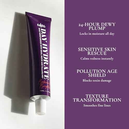 ed&i DAY HYDRATE Daily Face Moisturizer With Snail Mucin & OceanDerMX, Hydrating Moisturizer for Fine Lines, Firming & Radiance, Daily Facial Moisturizer for Dry Skin Face - 1.69 oz