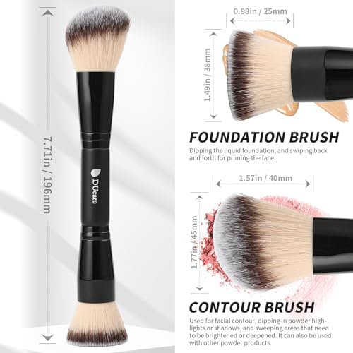 DUcare Double-Ended Foundation & Contour Brush