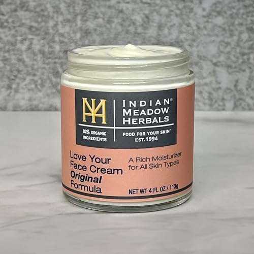 Indian Meadow Herbals, Cream Love Your Face, 4 Ounce