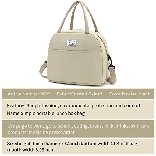 lunch bag women & men, Reusable Insulated Cooler Lunch Box Adult Water Resistant Lunch tote bag for Work Picnic Beach or Travel