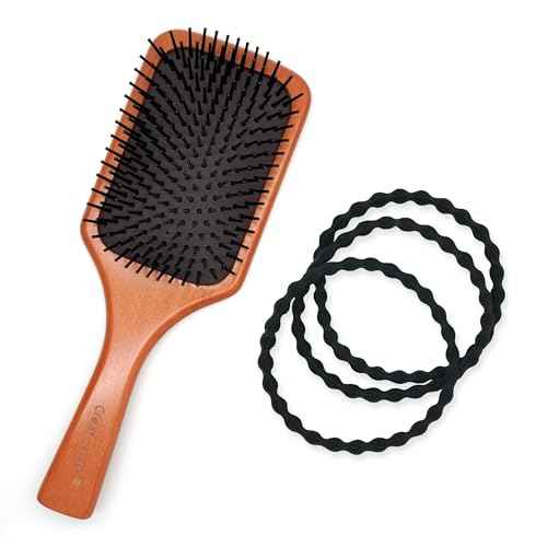 Extra Long Hair Tie for Thick and Curly Hair - Elastic Ponytail Holders for Women or Men, No Metal Bands, Long-Lasting Braids Accessories, 12 Count, Black