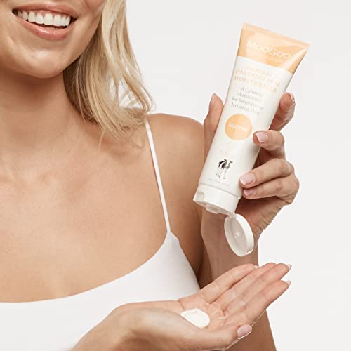 MooGoo Soothing MSM Moisturiser - Calming Face & Body Moisturiser for Sensitive, Red or Sunburnt, Irritated Skin Including Eczema, Psoriasis & Rosacea, For All Ages Including Children (7 Fl Oz)