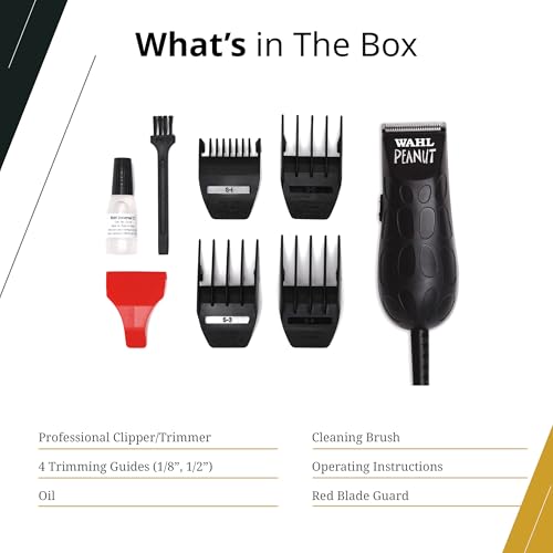 Wahl Professional Peanut Corded Trimmer - Rotary Motor Grooming Tool