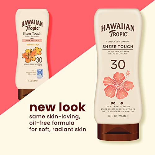Hawaiian Tropic Everyday Active Spray SPF 50 Twin Pack and Sheer Touch Ultra Radiance Lotion SPF 30