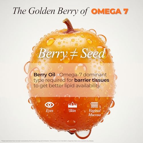 Sea Buckthorn Oil - 1 fl oz Cold-Pressed Sea Buckthorn Berry Oil - Seabuckthorn for Face, Hair, Body & Supplement