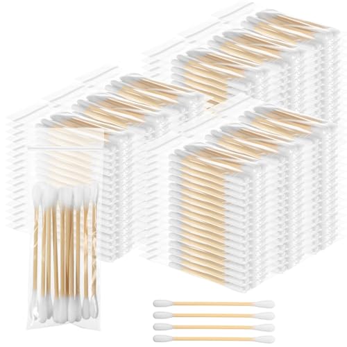 Demissle Travel Cotton Swabs, 300 Pcs in 30 Packs, Individually Wrapped