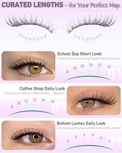 Fluffy Lash Clusters Kit 8-14MM with Bond & Seal