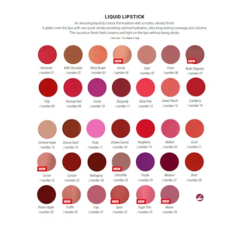 ADEN Lip Combo Set: Liquid Matte Lipstick & Lip Liner Pencil