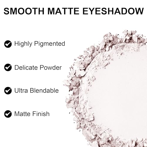 Matte Eyeshadow Single Pan - Off White Brightening Primer