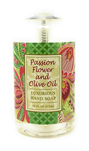 Greenwich Bay Trading Co. Luxurious Hand Soap, 16 Ounce, Passion Flower and Olive Oil