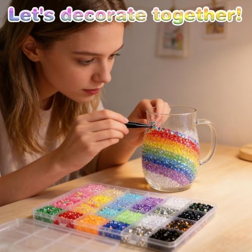 32000PCS Bedazzling Kit with 3mm Rhinestones & Tools