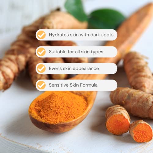 Red Rose Naturals Turmeric Soap for All Skin Types, Face and Body Cleanser with Lemon Scent, Daily Refreshing Face Wash, Made in USA, Vegan 8 oz.