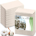 Tingjoo White Organic Cotton Flannel Pack for Castor Oil Wraps - 30 Pieces