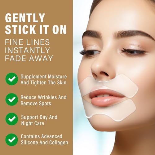 Anti-Wrinkle Lip Patches with Collagen - Silicone Smile Lines