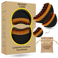2 Pack Lymphatic Contour Face Brush Set for Sculpting & Drainage
