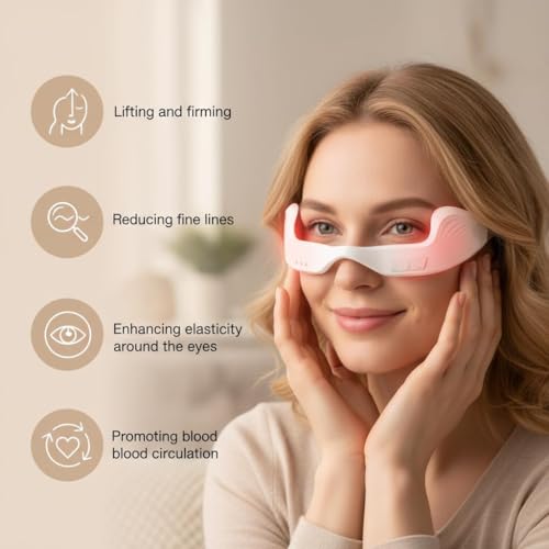 Red Light Therapy Glasses for Dark Circles & Puffiness