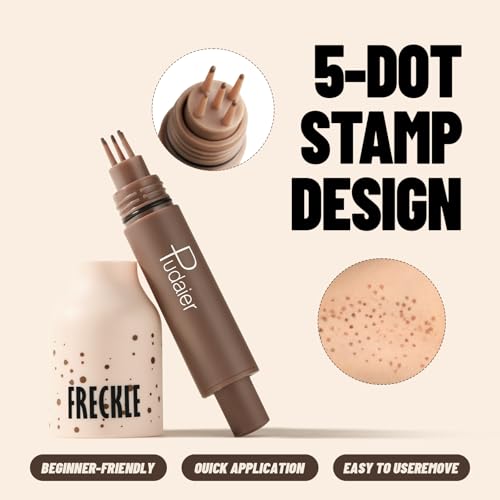 Pudaier Waterproof Freckle Stamp Pen - Ash Chestnut