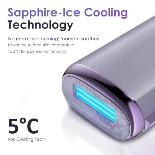IPL Laser Hair Removal Device 25J Sapphire Ice Cooling for Full-Body Use