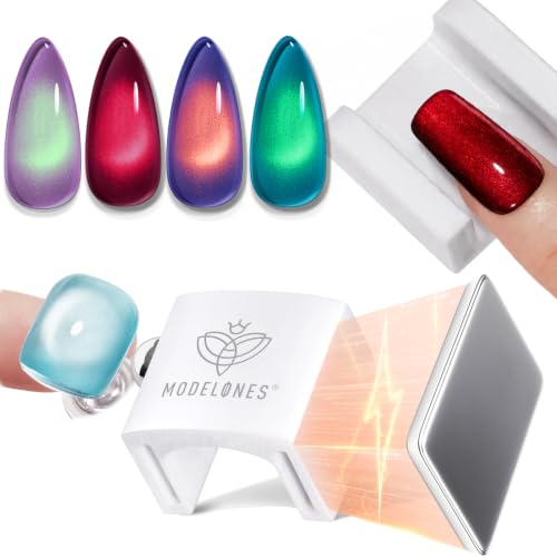 modelones A0 Silver Magnet for Cat Eye Gel Nail Polish 5D Aura Glass Bead