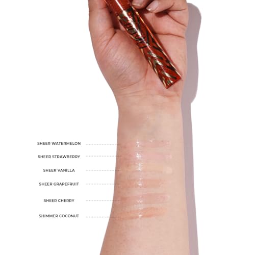 L.A. Girl Lip Oil Nourishing Gloss, Shimmer Cherry (Pack of 2)