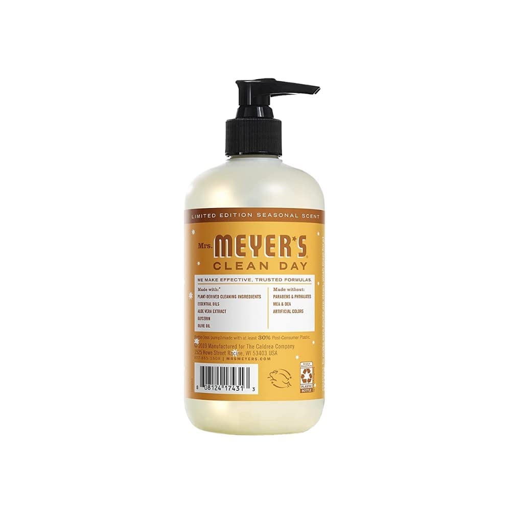 MRS. MEYER'S CLEAN DAY hand soap Scent Variety Pack, (Peppermint + Iowa Pine + Orange Clove)