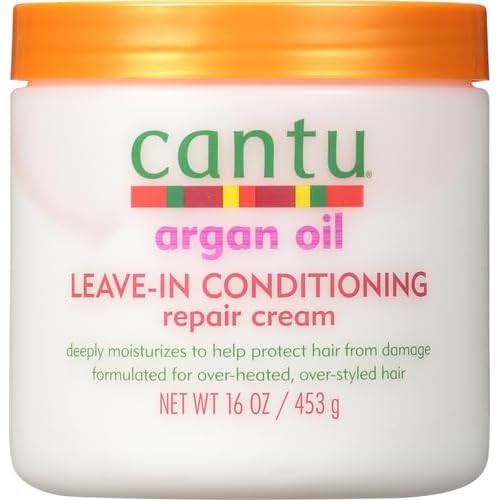Cantu Leave-In Conditioning Repair Cream, 16 oz | Argan Oil | Pack of 2