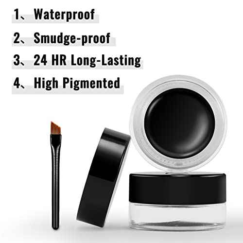 Erinde Waterproof Gel Eyeliner with Brush Set