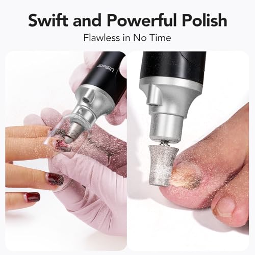 Electric Nail Drill File - 15 Speed Cordless Pedicure Set for Home Use