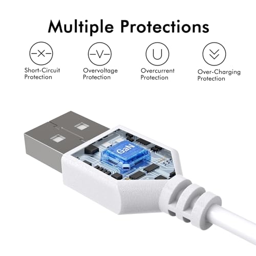 2 Pack USB Charging Cable for Remington Electric Shaver Model WDF5030A, WDF4816NA, WDF4821US, WDF4825 Only? Women¡¯s Electric Shaver & Trimmer Replacement Charger Cord, White