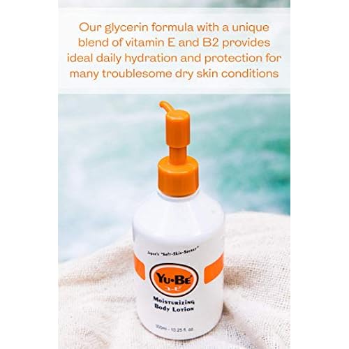 Yu-Be Body Lotion for Dry, Sensitive Skin ? Non-Greasy, Fast-Absorbing Hand & Body Moisturizer Pump Bottle, 10.25 fl oz (2-Pack)