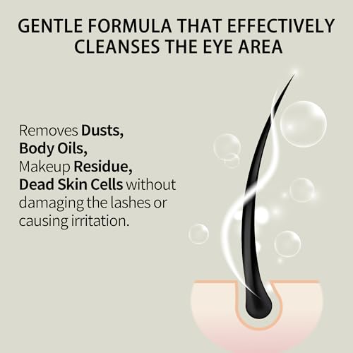 Classic Charm 600ml Lash Shampoo for Extensions, Gentle & Non-Irritating