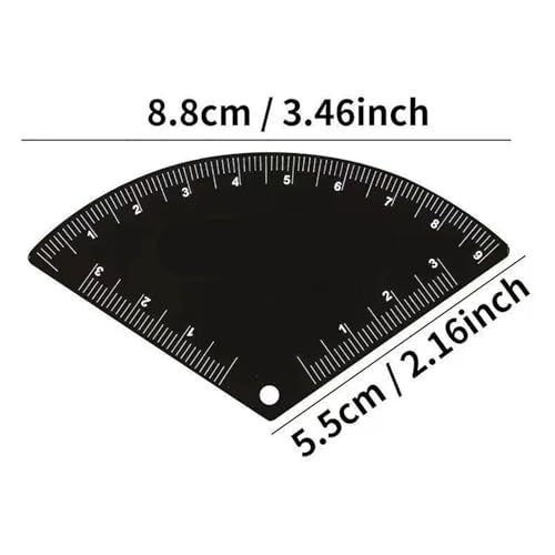Eyebrow Mapping Ruler – Reusable Acrylic Brow Stencil Template