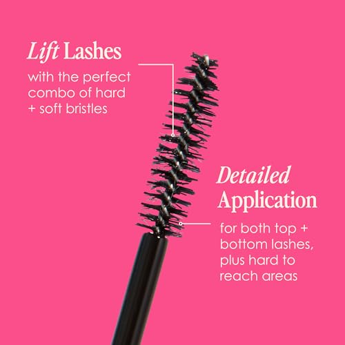 GrandeMASCARA Buildable Lengthening Volumizing Mascara - Clump-Free, Long-Lasting Black