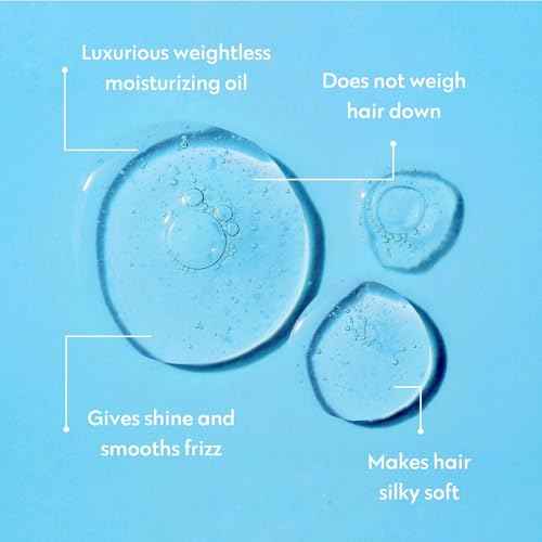 No nothing Hair Oil, Unscented Lightweight Serum for Curly, Frizzy, Dry & Damaged Hair, Frizz Control, Smoothing & Moisturizing Serum for Women, Fragrance Free, Vegan & Cruelty-Free, 1.7 fl oz